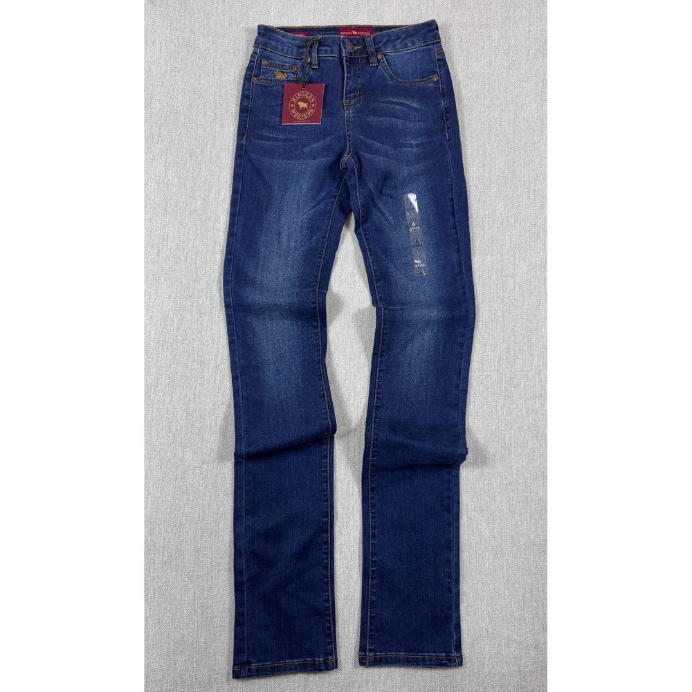 Ringers Western Victoria Mid Rise Straight Leg Jeans NWT Blue Tall Size 2